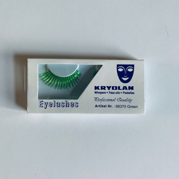 LABSCOSTUMES KRYOLAN PARTY EYELASHES FASHION GREEN - Picture 2 of 4